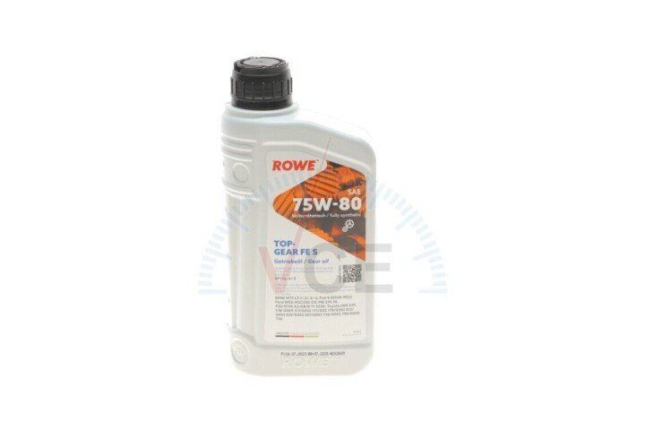 Олива 75w80 hightec topgear fe s (1l) (api gl-4/gl-5/9.55550-mz2/mb 235.10/psa 9730 a2) ROWE 25066-0010-99 (фото 1)