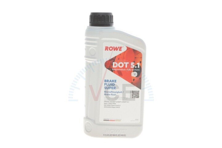 Тормозная жидкость hightec brake fluid super dot 5.1 (1l) ROWE 25104-0010-99 (фото 1)