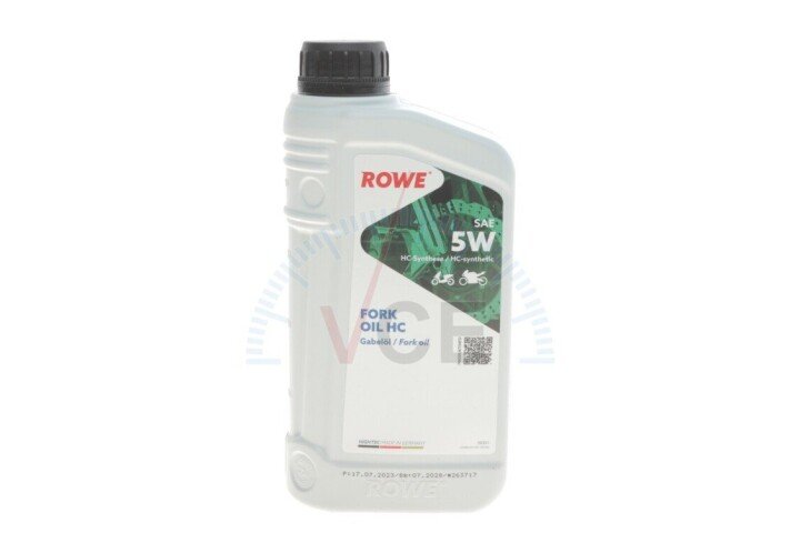 Олива 5w для мотовилок hightec fork oil hc (1l) ROWE 30551-0010-99 (фото 1)