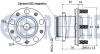 Mitsubishi кол-кт подшипника ступицы колеса задн. с датчиком abs outlander RUVILLE 221366 (фото 2)