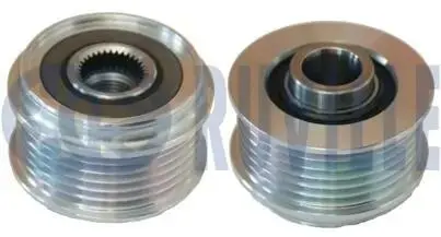 Renault ременный шкив генератора logan,kangoo 1.9dci (6 ребер) RUVILLE 541084