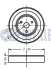 Шкив, водяной насос Citroen C3/C3 Picasso 1.4-1.6 16V 09-/C4 Grand Picasso 1.6 08- RUVILLE 542392 (фото 2)