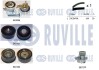 ruville opel к-т грм (насос+ремінь+3 шт. ролики+кріплення) astra f, corsa b, vectra b -02 5500021