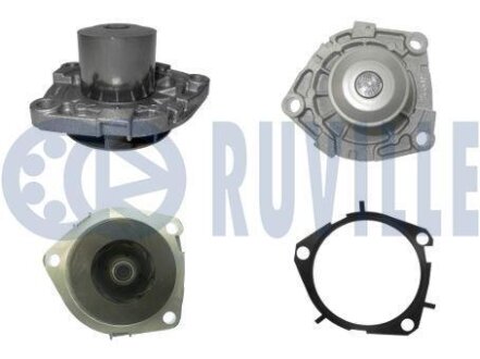 Водяной насос Fiat Bravo II/Doblo/Ducato 1.6D MultiJet/2.0D MultiJet/Opel Astra H/J/Insignia/Zafira 1.9CDTI/2.0CDTI 09.04- RUVILLE 561246A1