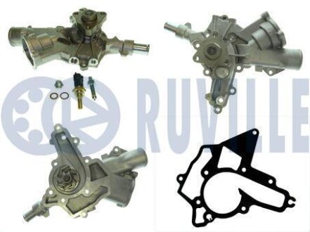 Водяной насос (с датчиком температуры) Opel Astra H/Corsa 1.0-1.4 Dohc RUVILLE 561269