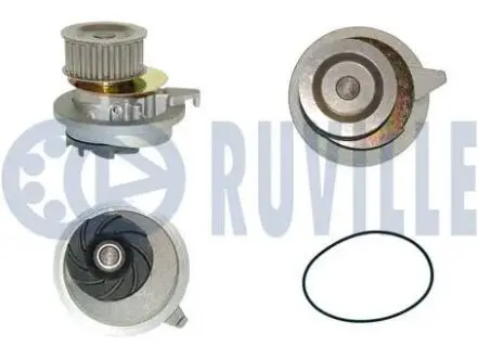 Насос води opel astra f/vectra a 1.7d/td 88-00/kadett e/ascona c 1.6d/1.7d 86-91 (21z) RUVILLE 56524P