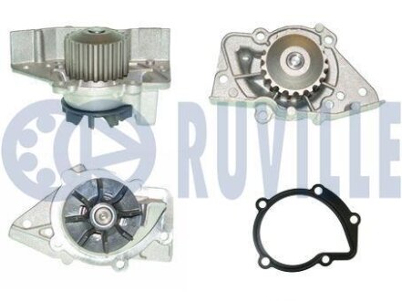 Водяний насос Fiat Ducato/Scudo/PSA Berlingo/Boxer/Expert/405/406 1.9D/TD/2.0 1993- RUVILLE 56649P