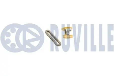 К-кт цепь+натяжник Ford Focus II, Citroen Berlingo, Ford Focus C-MAX 1.6-2.0 HDI 16V RUVILLE 580100