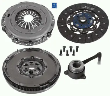 Комплект саморегулирующегося сцепления с двухмассовым маховиком и гидравлическим подшипником (240мм) VW MULTIVAN T5, MULTIVAN T6, T6, TRANSPORTER T5 SACHS 2290601167