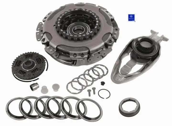 Комплект сцепления vw polo v 1.4 tdi 14-cusa/cyzb/cuta, dsg7-0am/0cw (dq200) SACHS 3000943016 (фото 1)