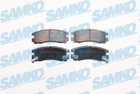 Колодки тормозные задние Mitsubishi Galant, L400, Eclipse, Pajero Pinin (LPR-) SAMKO 5SP043 (фото 1)
