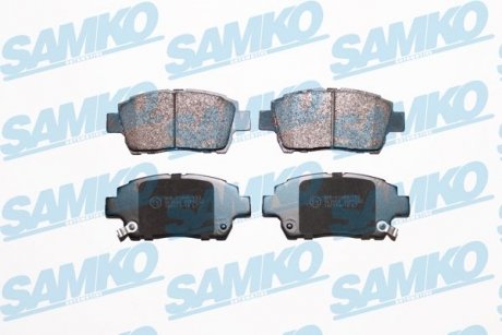 Колодки тормозные передние Toyota Corolla, Yaris, Prius 99-> (LPR-) SAMKO 5SP1062