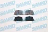 Гальмівні колодки, дискове гальмо (набір) SAMKO 5SP1112 (фото 1)