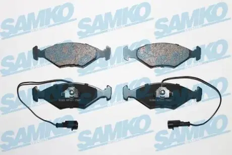 Тормозные колодки, дисковый тормоз (набор) SAMKO 5SP1203