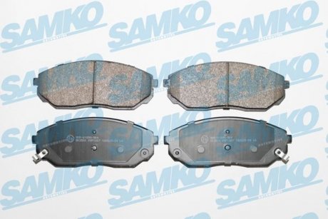 Колодки тормозные передние KiA SORENTO 02-> (LPR-) SAMKO 5SP1207 (фото 1)