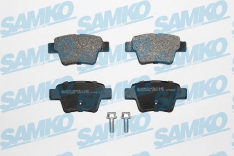 Колодки тормозные задние Citroen C4, Peugeot 207, 307 00-> (LPR-) SAMKO 5SP1278