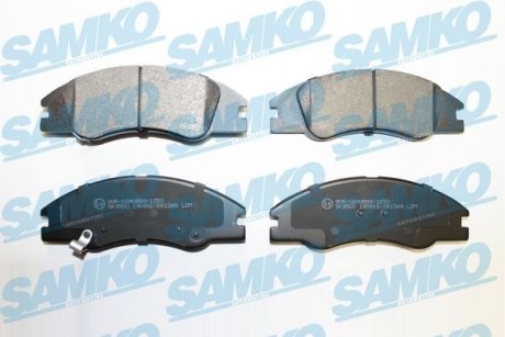 Колодки тормозные передние KiA Cerato 04-> (LPR-) SAMKO 5SP1349 (фото 1)