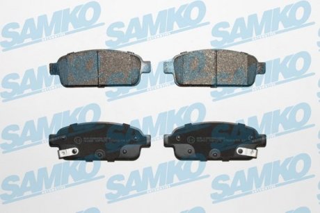 Колодки задні гальмові Opel Astra J, Zafira C, Chevrolet Cruze, Aveo T300 (LPR-) SAMKO 5SP1575 (фото 1)