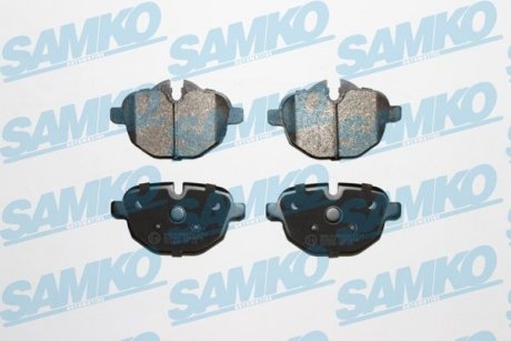 Колодки тормозные задние BMW 5 E60-F10-G05-F90 01->, X3 10-> (LPR-) SAMKO 5SP1618 (фото 1)