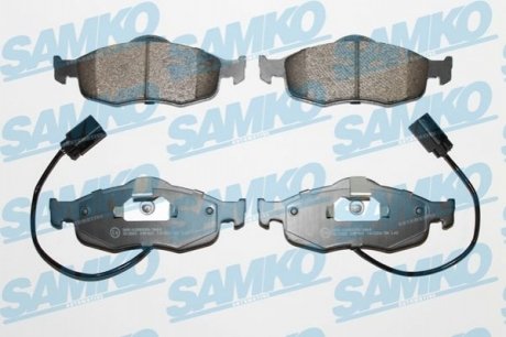 Комплект гальмівних колодок, дискове гальмо SAMKO 5SP461 (фото 1)