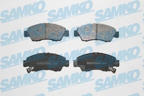 Колодки тормозные передние Honda Civic, Jazz, Logo/CAPA 96-> (LPR-) SAMKO 5SP558 (фото 1)