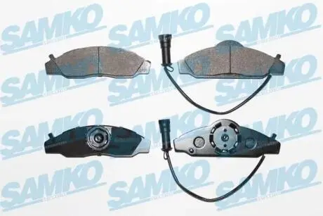 Тормозные колодки, дисковый тормоз (набор) SAMKO 5SP721