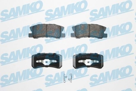 Колодки тормозные задние Mitsubishi Pajero 90->, Outlander, Peugeot 4007, 4008 06-> (LPR-) SAMKO 5SP954 (фото 1)