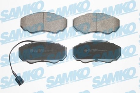 Колодки гальмівні передні Fiat Ducato-Peugeot Boxer 01-> (LPR-) SAMKO 5SP966 (фото 1)