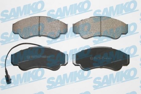 Колодки тормозные передние Fiat Ducato-Peugeot Boxer 02-> R16 (LPR-) SAMKO 5SP967