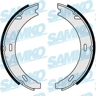 Колодки ручного тормоза MB A-Class W168/169, C-Class W202/203 (LPR-) SAMKO 84730