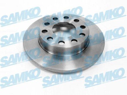 Диск гальмівний зад. Audi A4 B6, B7 (d245x10mm) 00- SAMKO A1007P