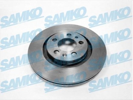 Тормозной диск передний (вентилируемый) (22 мм) (5 отверстий) vag 97-13 SAMKO A1471V