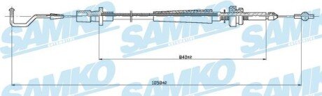 Трос ручных тормозов SAMKO C0003A