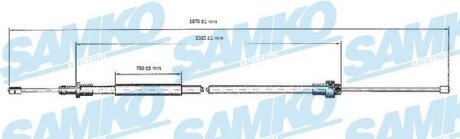 Трос сцепления SAMKO C0092B