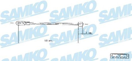 Трос ручних гальм SAMKO C0578B