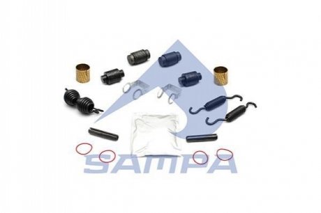 Ремонтный комплект, ролик тормозных колодок SAMPA 085.510