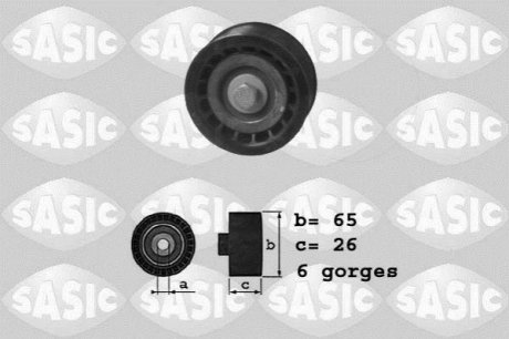 Паразитний/провідний ролик, полікліновий ремень SASIC 1620054 (фото 1)