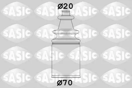 Комплект пыльника, приводной вал SASIC 2873833