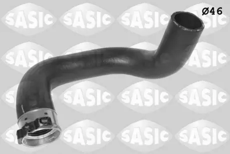 Шланг интеркулера, диаметр 46мм, черный fiat 500l, tipo 1.4/1.4lpg/1.6d 09.13- SASIC 3336343