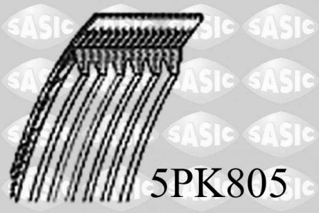 Полікліновий ремінь SASIC 5PK805 (фото 1)