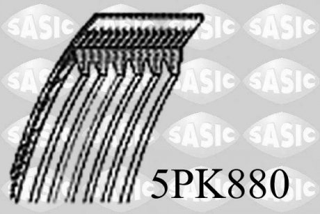 Полікліновий ремінь SASIC 5PK880