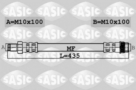 Гальмівний шланг SASIC 6604035 (фото 1)