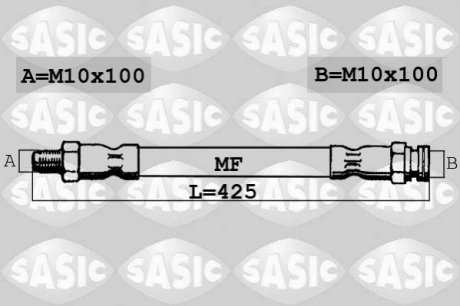 Тормозной шланг SASIC 6606017