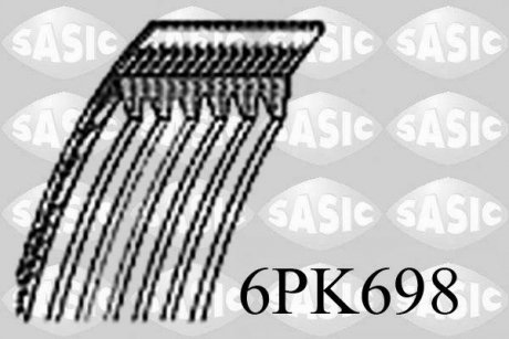 Полікліновий ремінь SASIC 6PK698