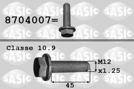 Болт шкива SASIC 8704007