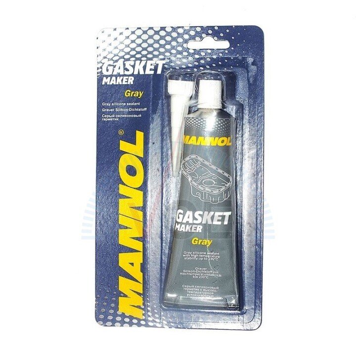 Герметик силиконовый высокотемпературный Gasket Maker Grey(серый), 85г Mannol 9913 (фото 1)