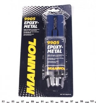 Клей двокомпонентний для металу epoxy-metal (30g) Mannol 9905