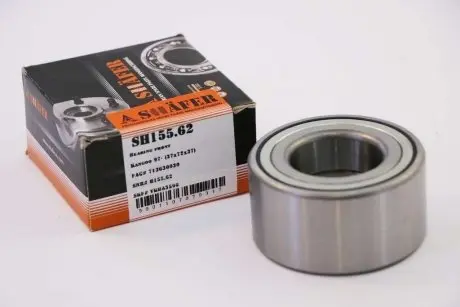 Подшипник ступицы renault kangoo i, logan i, megane i, note, doblo, 96-03 перед. (37x37x72) SHAFER SH155.62