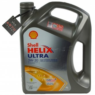 5w30 helix ultra, 4л масло моторное SHELL 4107154