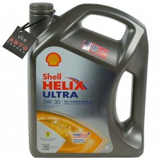 Моторна олива Helix Ultra 5W-30 (SL/CF/A3/B4) 4л SHELL 4107154